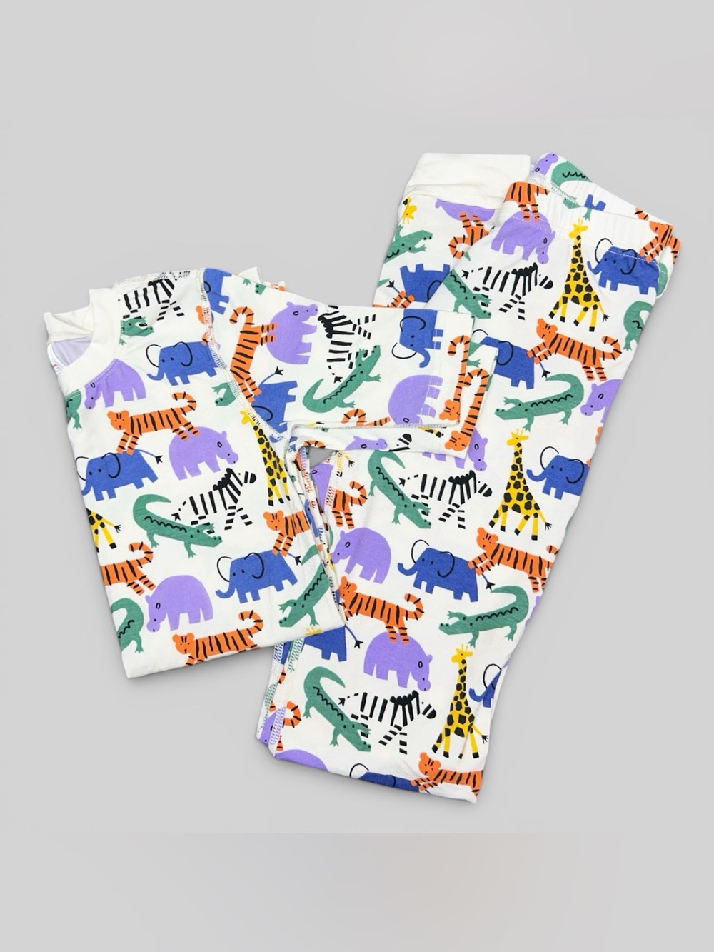 Hanna Andersson Jungle Safari Pajama Set Kids Size 12 (150cm)